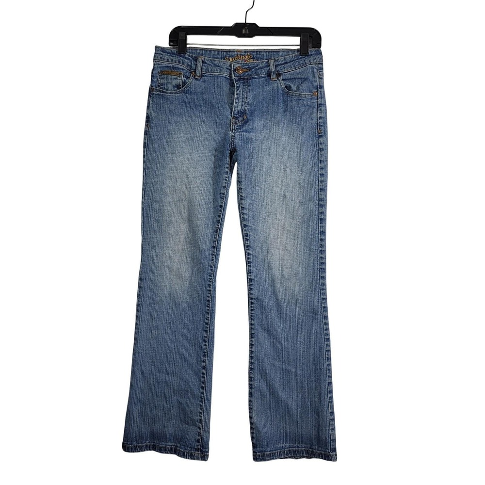 Vintage Y2K Southpole Low‎ Rise Bootcut Jeans Women's 6 Blue McBling Streetwear